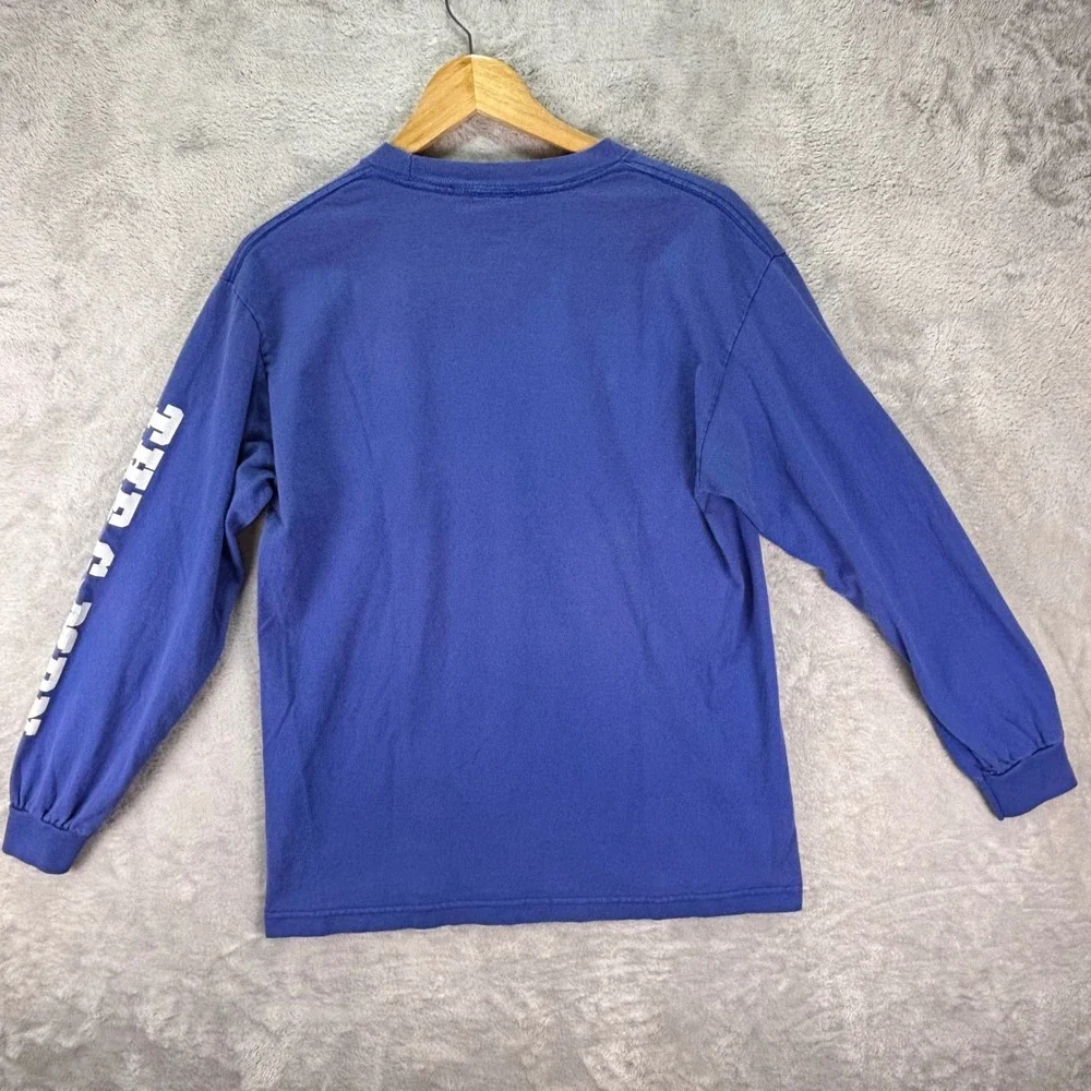 NFL Team Apparel Men's New York Giants Blue Long Sleeve Shirt The G-Men Sz M‎